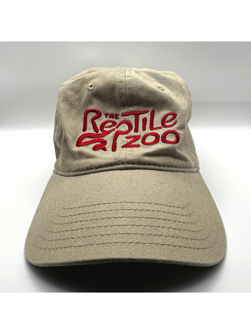 Otto The Reptile Zoo Beige Adjustable Embroidered Baseball Cap Men's One Size